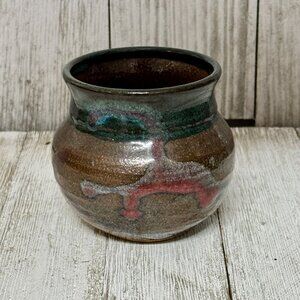 Vintage Hand Thrown Pottery Vase